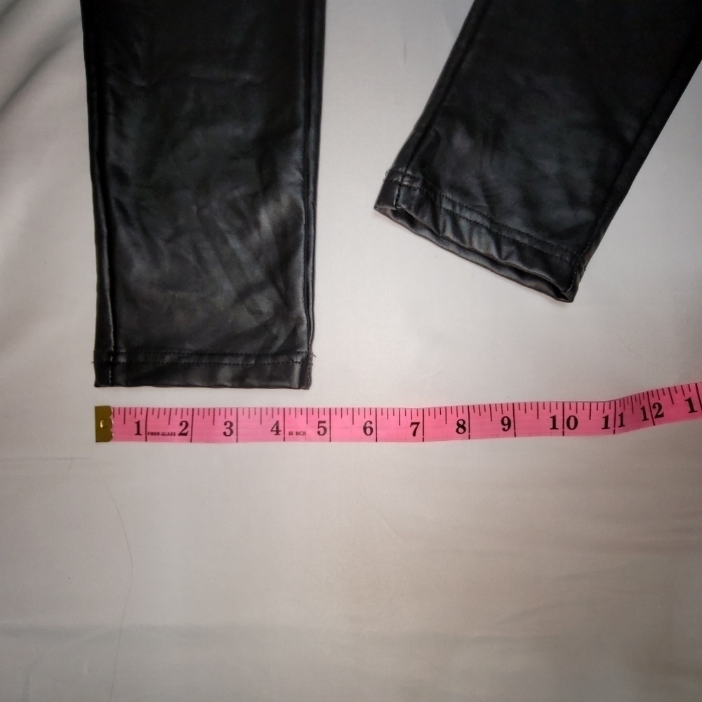 Fashion Nova Black Pleather Skinny Pants Women's Size Large - Picture 12 of 12